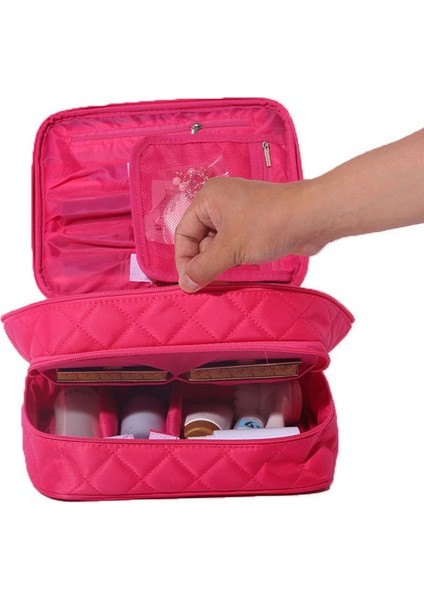 Çift Siyah Kozmetik Çantası Büyük Kapasiteli Seyahat Gerekli Yıkama Torbası Işaretleme Kılıfı Güzellik Koruyucu (Yurt Dışından) fiyatları