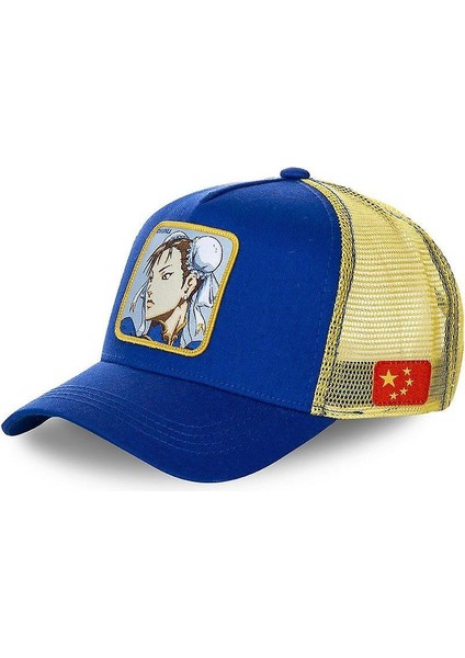 Yeni Anime Snapback Cap - Pamuk Beyzbol Hip Hop Şapka Kadınlar (Chunli) (Yurt Dışından)