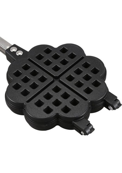 Yapışmaz Waffle Maker Kalıp Taşınabilir Ev Mutfak Gaz Pan Kabarcık Yumurta Kek Fırın Kahvaltı Makinesi Kek Makinesi | Waffle Kalıpları (Yurt Dışından) fırsatları