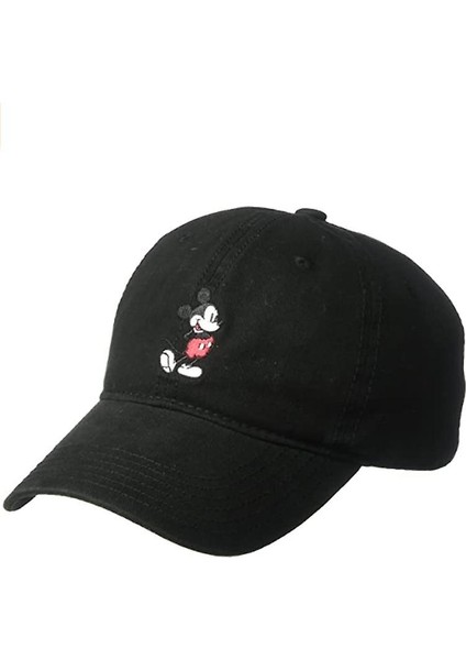 Yüksek Kaliteli Mickey Mouse Snapback Pamuk Beyzbol Şapkası / Kadınlar (Siyah) (Yurt Dışından)