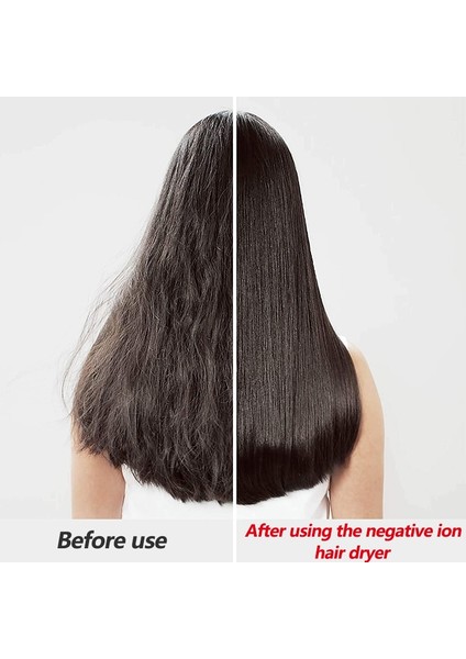 Negatif Iyon Saç Kurutma Makinesi Profesyonel Salon Saç Kurutma Makinesi Ev Güçlü Hızlı Kuruyan Rüzgar Gale Hız Taşınabilir Blow Kurutucu Anyon | Saç Kurutucular (Siyah) (Yurt Dışından) fırsatları
