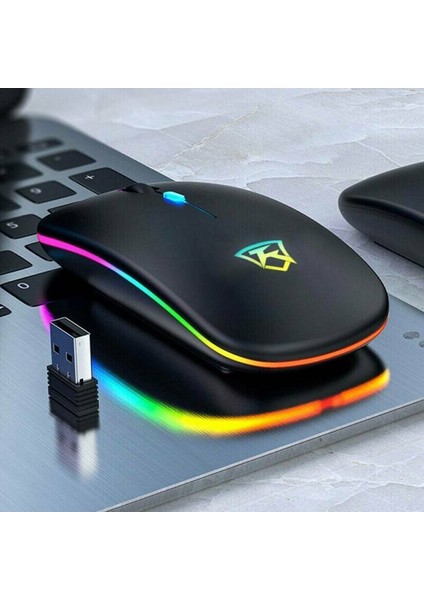 2.4 Ghz Led Kablosuz Akülü Mouse Fare Pc Dizüstü Bilgisayar Için Optik Kaydırma (Yurt Dışından)