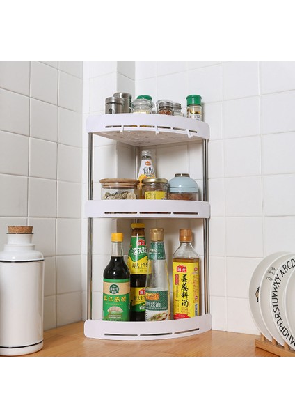 Mutfak Organizatör Raf Baharat Kavanoz Raf Köşe Depolama Raf Düzenleme Raf Mutfak Gadget Malzemeleri Banyo Raf | Depolama Tutucular Ve Raflar (Yurt Dışından) fiyatları