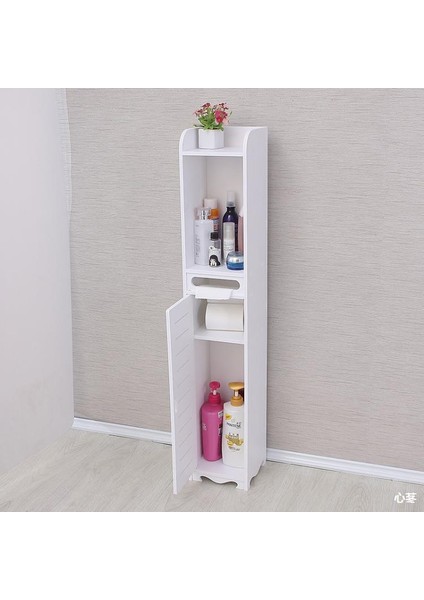 Beyaz Zemin Ayakta Banyo Depolama Raf Tuvalet Banyo Dolabı Depolama Organizatör Kahverengi Plastik Dolap Raf Ev Mobilyaları | Depo Tutucular Ve Raflar (Yurt Dışından) fiyatları