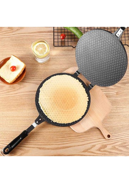 17 Cm Yuvarlak Waffle Dıy Dondurma Çıtır Çıtır Koni Bakeware Dondurma Yumurta Rulo Makinesi Krep Pişirme Pan Çıtır Yumurta Omlet Kalıp Makinesi | Waffle Kalıpları (Yurt Dışından)