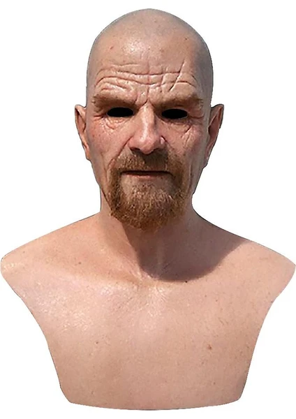 Lateks Maske Breaking Bad Profesör Bay Beyaz Gerçekçi Kostüm Cadılar Bayramı Cosplay Sahne (Yurt Dışından)