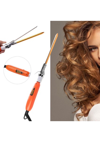 9Mm 360 Derece Dönen Elektrikli Saç Salon Bigudi Aracı Seramik Curling Demir Değnek | Styling Aksesuarları (Yurt Dışından)