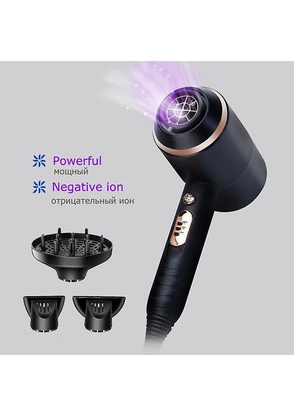 Kemei 4000 W Saç Kurutma Makinesi Profesyonel Elektrikli Fön Kurutucu Güçlü Güç Flowdryer Sıcak / Soğuk Hava Kuaförlük Darbe Saç Kurutma Araçları (Yurt Dışından)