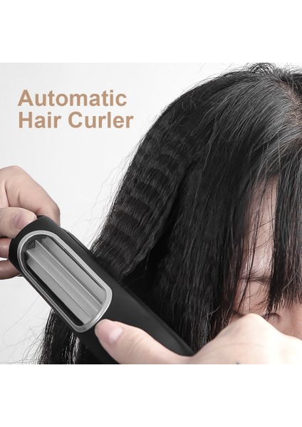 Profesyonel Saç Araçları Curling Demir Otomatik Döner Saç Styler Elektrik Curling Saç Waver Styling Araçları Saç Curlers Aracı | Curling Irons (Gümüş) (Yurt Dışından)