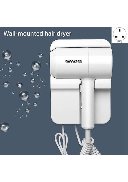 sanlindou Elektrikli Duvar Monte Saç Kurutma Makinesi - Siyah (Yurt Dışından)