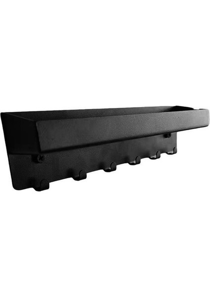 Duvar Montaj Anahtar Tutucu Asılı Anahtar Raf Raf Askı Metal Posta Organizatör Entryway Ofis Için 6 Kanca İle Metal Depolama Siyah | Depolama Tutucular Ve Raflar (Yurt Dışından)