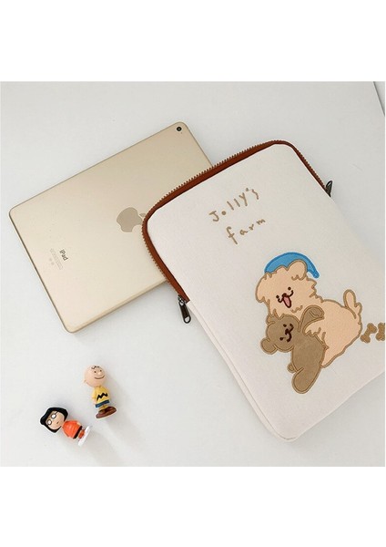 Mac İpad Pro Için Laptop Kol Çantası Tablet Kılıf Karikatür Ayı İpad Bilgisayar Çantası Taşınabilir Kılıfı | Kozmetik Çanta Ve Davalar (Yurt Dışından) modelleri