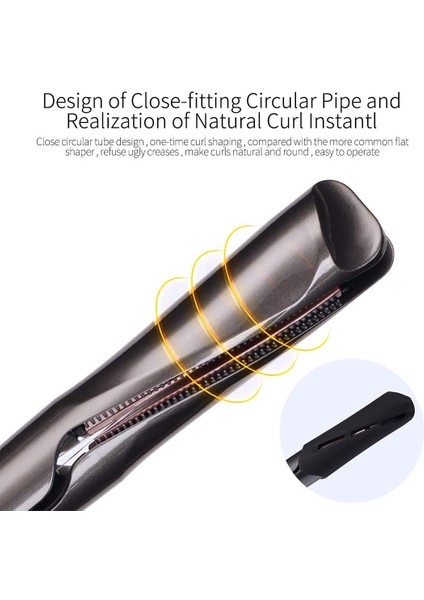 Saç Düzleştirici Ve Bigudi 2 In 1 Büküm Doğrultma Curling Demir Profesyonel Düz Demir 3D Float Concave Dışbükey Titanyum | Curling Ütüler (Yurt Dışından)