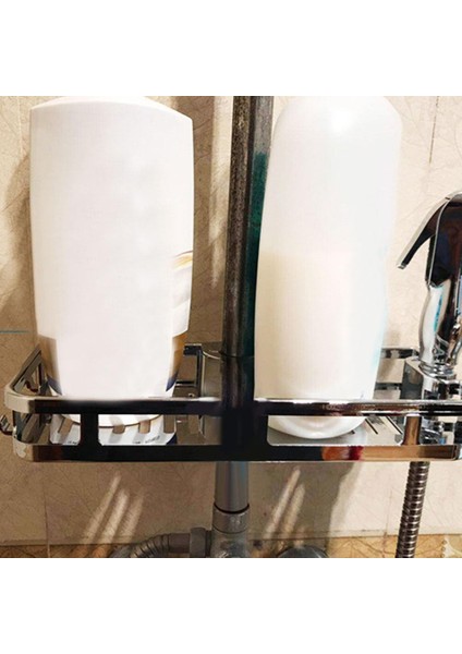 Banyo Tepsisi Standı Depolama Raf Anti Bakteriler Organizatör Dikdörtgen Kaldırma Çubuk Sondaj Duş Raf Kaldırma Çıkarılabilir | Banyo Rafları (Yurt Dışından) fiyatları