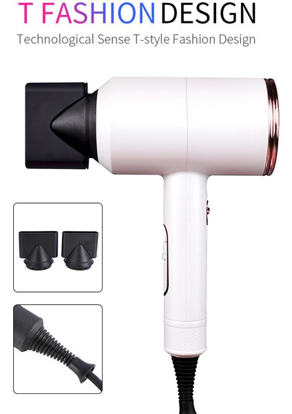 2000 W Saç Kurutma Makinesi Profesyonel Saç Kurutma Makinesi Güçlü Rüzgar Salonu Kurutucu Sıcak Ve Soğuk Negatif Iyonik Beyaz Çekiç Kurutucu (Yurt Dışından) fırsatları
