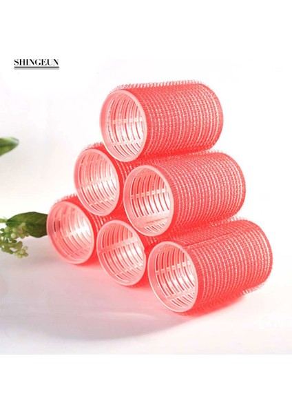 Saç Silindirleri 12 Adet Curlers Kendinden Kavrama Holding Silindirler Kuaförlük Curlers Saç Tasarım Yapışkan Cling Stil Dıy Veya | Saç Silindirleri (Kırmızı) (Yurt Dışından)