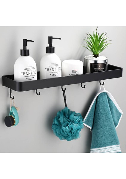Alüminyum Siyah Banyo Raf Duvara Monte Şampuan Duş Rafları Tutucu Mutfak Depolama Raf Havlu Bar Banyo Aksesuarları | Banyo Rafları (Yurt Dışından) fiyatları