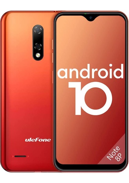 Ulefone Not 8P, Sım Unlocked, 4G Android 10 Akıllı Telefonlar, 2Gb Ram 16 Gb Rom Sd 128 Gb, 5.5 Inç Waterdrop Tam Ekran, (Yurt Dışından) Turuncu