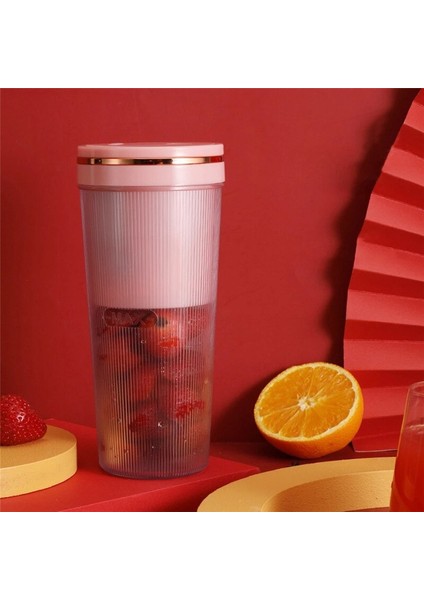 Smoothies Için 1 Adet Taşınabilir Blender Kişisel Boyutu Sıkacağı Kupası Shakes Usb Şarj Edilebilir (Yurt Dışından)