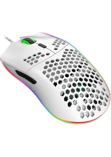 Hxsj J900 Oyun Fare Rgb Aydınlatma Programlanabilir Fare İle Altı Ayarlanabilir Dpı Honeycomb Kabuk Masaüstü Dizüstü Bilgisayar (Yurt Dışından)