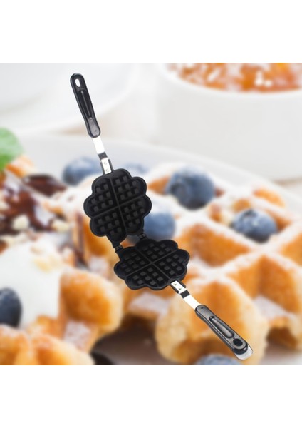 Dıy Yumurta Waffle Makinesi Makinesi Kek Kalıp Pan Yapışmaz Çift Yan Bisküvi Muffin Kalıp Pot Bakeware Waffle Pişirme Aracı Kek Makinesi | Waffle Kalıpları (Yurt Dışından)