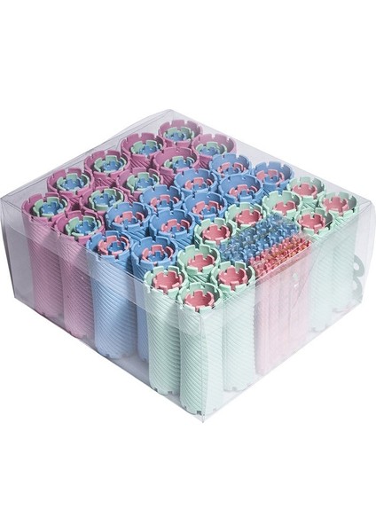 100 Adet / Takım 10 Boyutları Saç Perm Çubuklar Kiti Soğuk Kalıcı Bar Plastik Curlers Silindirler Set Dalga Kabarık Mısır Saç Makinesi Styling Un618 | Saç Silindirleri (Yurt Dışından)