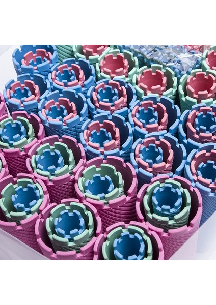 100 Adet / Takım 10 Boyutları Saç Perm Çubuklar Kiti Soğuk Kalıcı Bar Plastik Curlers Silindirler Set Dalga Kabarık Mısır Saç Makinesi Styling Un618 | Saç Silindirleri (Yurt Dışından) fırsatları