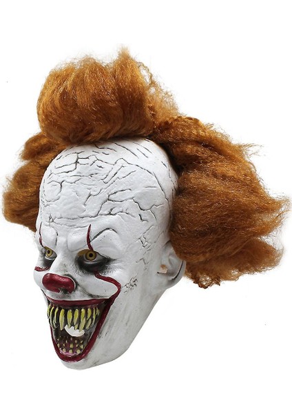 Pennywise Palyaço Soul Maskesi Cadılar Bayramı Headgear Masquerade Korku Parti Kostüm Sahne (Yurt Dışından) modelleri