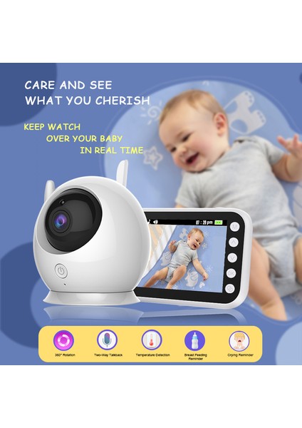 Kablosuz Renk Kamera Gözetim İle Bebek Monitör Kapalı Dadı Güvenlik Elektronik Babyphone Ağlama Bebekler Besleme | Bebek Monitörleri (Yurt Dışından)