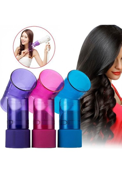 Dıy Saç Difüzör Salonu Sihirli Saç Rulo Kurutma Kap Blow Kurutucu Rüzgar Curl Saç Kurutma Makinesi Kapak Rulo Bigusif Difüzör Styling Araçları | Saç Silindirleri (Pembe) (Yurt Dışından)