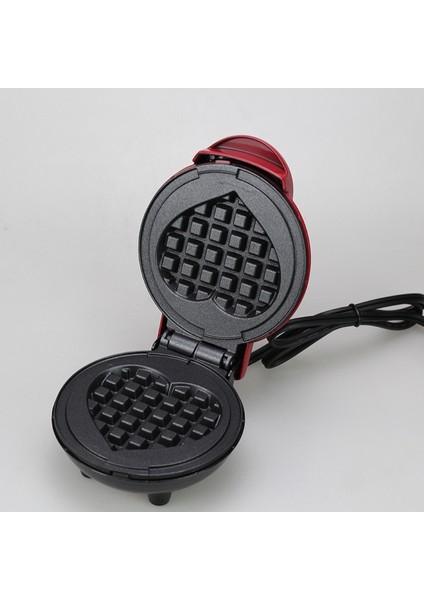 Mini Elektrikli Kalp Şeklinde Waffle Makinesi 1800W - Kırmızı (Yurt Dışından) fiyatları