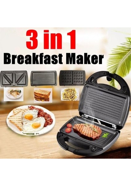 3 1Waffle Maker 750 W Ev Elektrikli Mini Waffle Kum Makinesi Çok Fonksiyonlu Tost Makinesi Pişirme Kahvaltı Makinesi | Waffle Makineleri (Yurt Dışından)