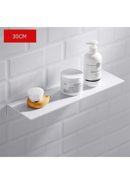 Banyo Aksesuarları 30 Cm Modern Beyaz Banyo Rafları Mutfak Duvar Raf Duş Banyo Depolama Raf | Banyo Rafları (Yurt Dışından) fırsatları