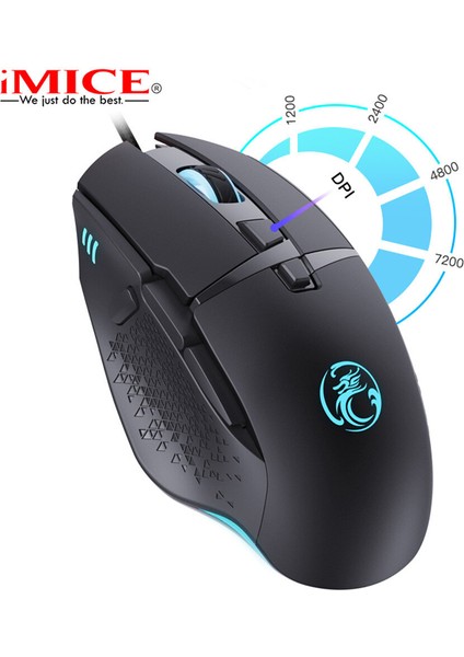 Kablolu Gaming Fare Gamer Bilgisayar Fare Ergonomik Fare Usb Fare 8 Tuşlar Özelleştirilebilir 8D 7200 Dpı Pc Gamer Için Led Oyun Fareleri (Yurt Dışından) fiyatları