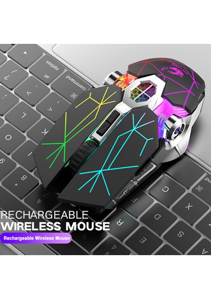 X13 2.4G Kablosuz Gaming Mouse 6 Düğme 2400 Dpı Usb Şarj Edilebilir Sessiz Arka Işık Fareler Gamer Bilgisayar Pc Için Optik Fare (Yurt Dışından) fırsatları