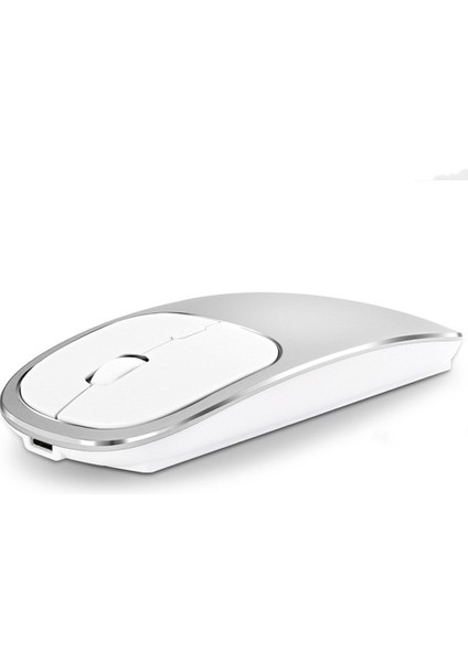 Metal Kablosuz Fare Şarj Edilebilir Sessiz Tıklama Fare Usb Tip-C Fare Macbook Dizüstü Dizüstü Pc Için Ergonomik Fareler (Yurt Dışından)