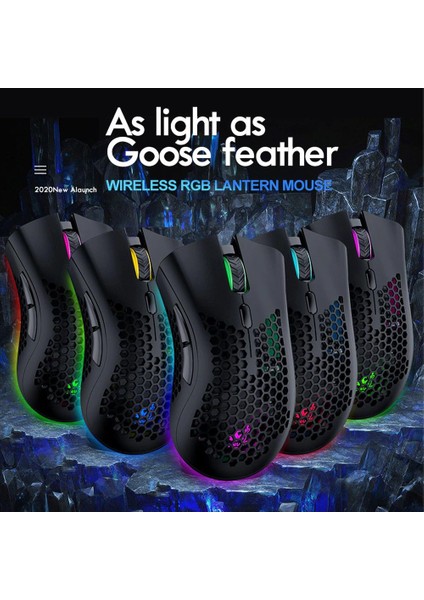 Oyun Fare 2400 Dpı Honeycomb Shell 2.4 Ghz Kablosuz Ergonomik Fareler Şarj Edilebilir Rgb Aydınlık Delik Oyun Faresi Pc Gamin Için | Fareler (Beyaz) (Yurt Dışından) fırsatları