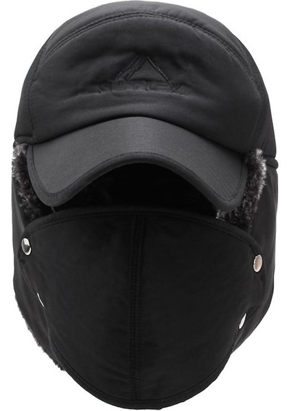 Tavşan Kürkü İle Iki Yönlü, Rüzgar Geçirmez Unisex Sıcak Şapka (Gri) (Yurt Dışından) fiyatları