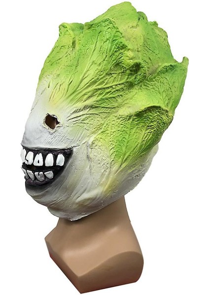 Oyunu Lahana Başlık Maskesi Masquerade Yeşil Sebze Cadılar Bayramı Partisi Cosplay Sahne (Yurt Dışından) fırsatları