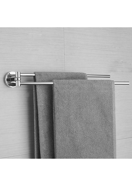 Banyo Dönen Havlu Bar Paslanmaz Çelik Uzunluğu Çift Havlu Yüzük Tutucu Havlu Raf Tuvalet Duvarı Montaj | Havlu Barları (Yurt Dışından)