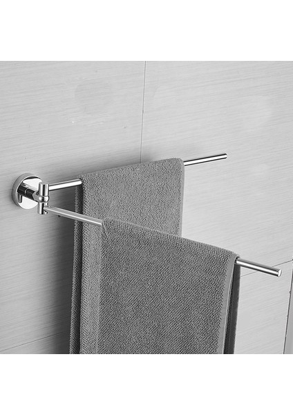 Banyo Dönen Havlu Bar Paslanmaz Çelik Uzunluğu Çift Havlu Yüzük Tutucu Havlu Raf Tuvalet Duvarı Montaj | Havlu Barları (Yurt Dışından)