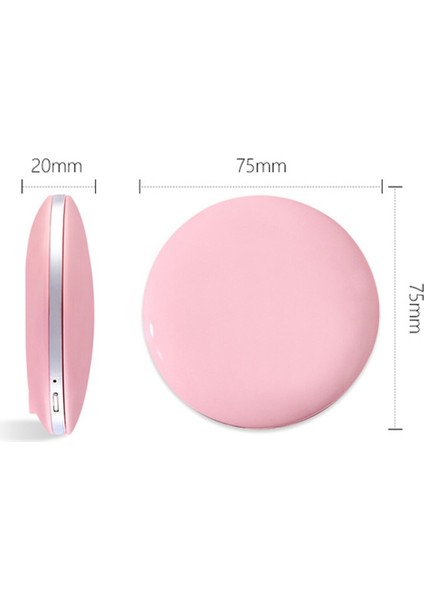 3X Büyüteç Katlanabilir Led Işık Mini Makyaj Aynası Kompakt Cep Yüz Dudak Kozmetik Ayna Seyahat Taşınabilir Işık Makyaj Aynası | Makyaj Aynaları (Pembe) (Yurt Dışından) fiyatları