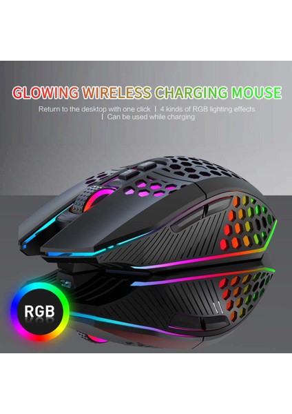 X801 Kablosuz Oyun Fare Petek Hollow Ergonomik Tasarlanmış Usb 10 M Kablosuz Şanzıman Profesyonel Rgb Fare Gamer (Yurt Dışından) modelleri