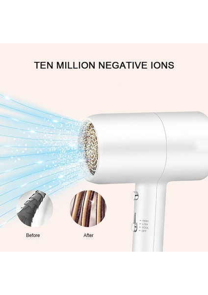 Profesyonel Salon Negatif Iyonik Saç Üfleme Kurutucu 2 Isı Ayarları İle Hızlı Kurutma 3 Hızlı Bir Serin Ayarlar Ac Motor | Saç Kurutucular (Yurt Dışından) fırsatları