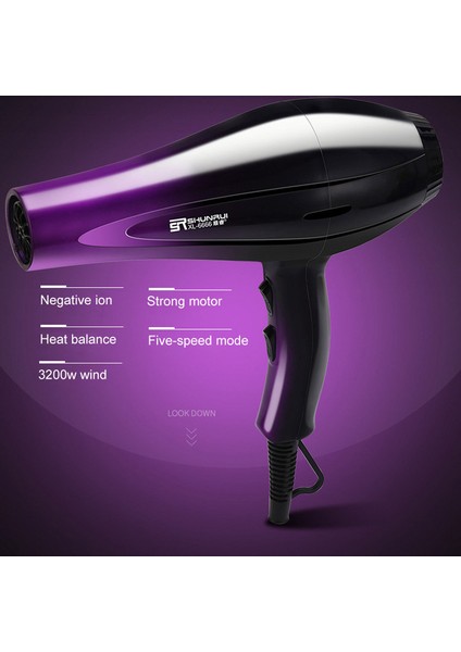 Saç Kurutma Makinesi Sıcak Ve Soğuk Blow Kurutucu 220 240 V Ev Yüksek Güçlü Saç Kurutma Makinesi Binası Teneke Kutu Salon Styling Araçları 45Dsaç Kurutma Makineleri (Yurt Dışından)