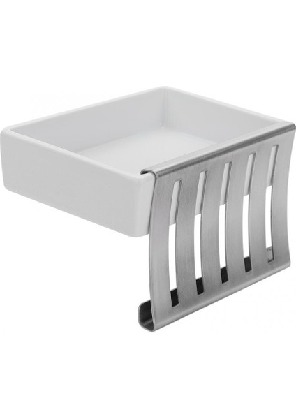 Soap Çanası 304 Paslanmaz Çelik Sabun Kılıfı Seramik Sabun Konteyner Banyo Mutfak Kullanımı Için Seyahat Malzemeleri | Sabunluklar (Yurt Dışından)