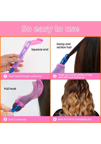 Saç Silindirler Salyangoz Şekli Değil Dalga Formu 55 Cm 18 Adet Spiral Yuvarlak Bukleler Saç Bigudi Yumuşak Saç Bigudi Bendy Saç Silindirleri Dıy | Saç Silindirleri (Yurt Dışından) fiyatları