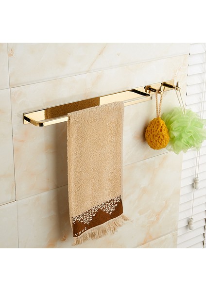 Banyo Havlu Bar Siyah 304 Paslanmaz Çelik Duvara Monte Yapışkan Havlu Bar Kancalar Yaratıcı Duş Modern Havlu Tutucu | Havlu Barları (Yurt Dışından)