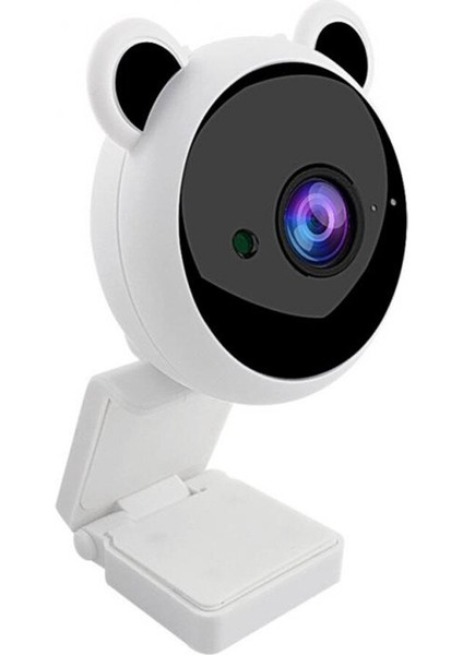 Sevimli Panda Hd 1080 P Webcam Bilgisayar Pc Webcamera Mikrofon Kameraları İle Canlı Yayın Video Arama Konferansı Çalışması (Yurt Dışından)