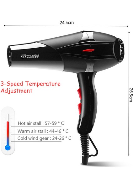Kuaförlük Kuaför Salon Araçları Için Profesyonel Saç Kurutma Makinesi Güçlü Güç Föner Kurutucu Saç Kurutma Makinesi Fan 3200 W / 1400 W 100 240 V D38 | Saç Kurutma Makineleri (Yurt Dışından)